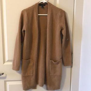 Camel Long Cardigan